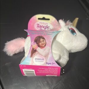 Sparkles the Unicorn Tangle Pet - White and Pink